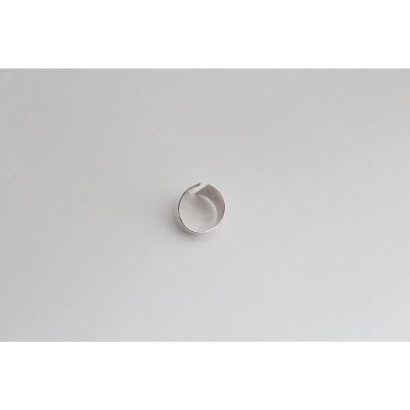 Sterling Silver Adjustable Hammered Shield Ring, Adjustable Hammered Shield Ring - Picture 8 of 9